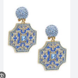 Heidi Daus Goldtone & Crystal Drop Earrings